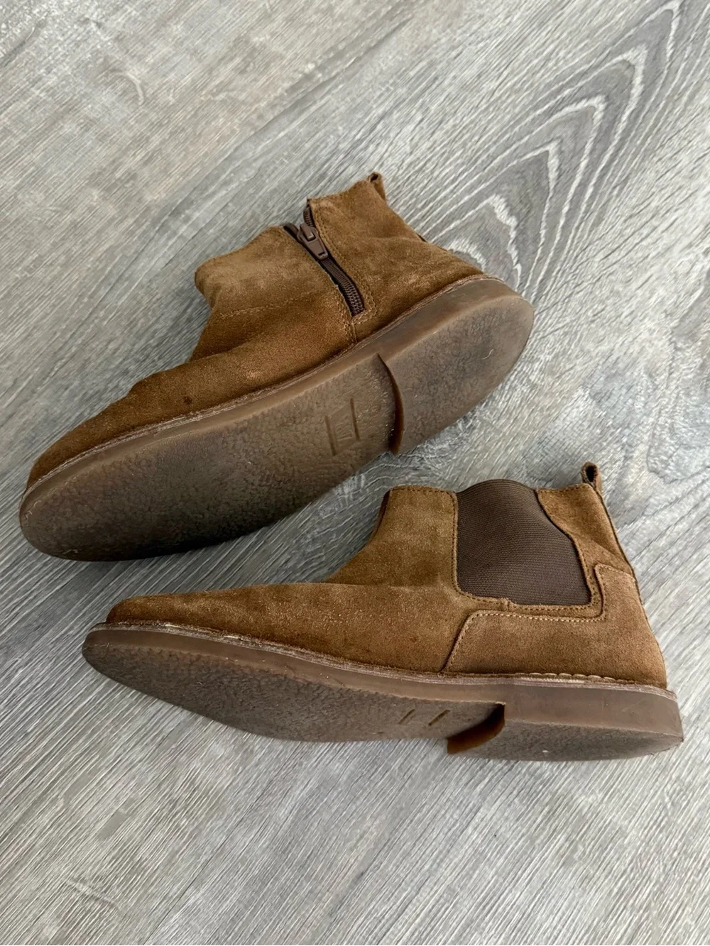 Kids / Boys Brown Suede Chelsea Boots